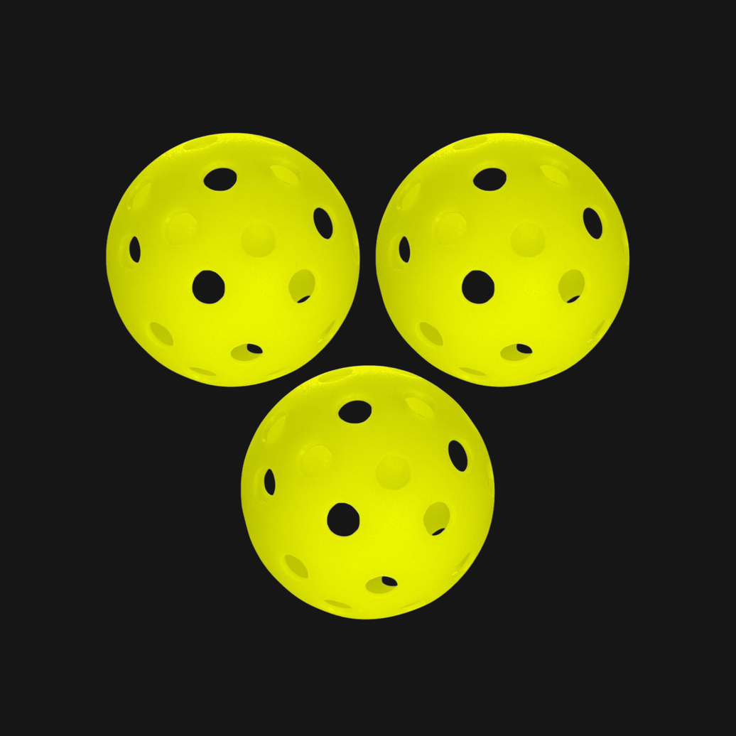 Dideli Treniruotėms Skirti Pickleball Kamuoliukai (69–80 mm)