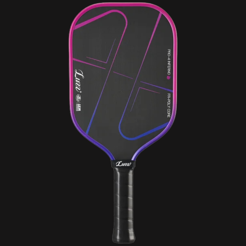 Luzz Pro 4 Inferno pickleball paddle front view
