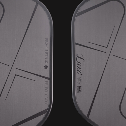 Luzz Pro 4 Darkness Inferno paddle handle detail